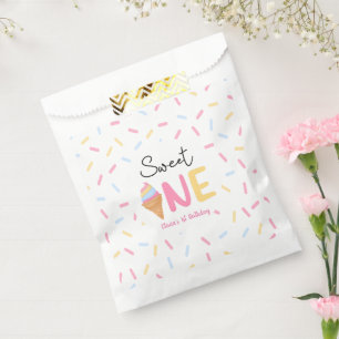 Sachets En Papier Sweet One Ice Cream Première fête d'anniversaire