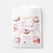 Sachets En Papier Sweet One Rose mignon Donuts Fille 1er anniversair (Devant)