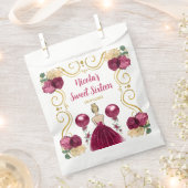 Sachets En Papier Sweet Sixteen Blonde Princess in Burgundy Red (Coupé)