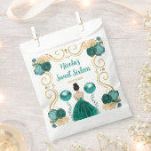 Sachets En Papier Sweet Sixteen Brown Hair Princess in Teal (Coupé)