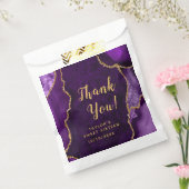 Sachets En Papier Sweet sixteen d'agate violet et or Merci (Scellé)
