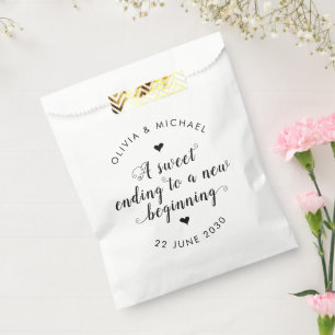 Sachets En Papier Sweet Terminer le nouveau Mariage de début simple