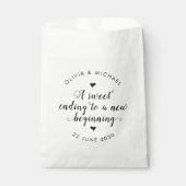 Sachets En Papier Sweet Terminer le nouveau Mariage de début simple  (Devant)