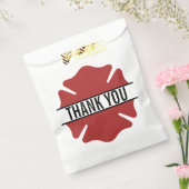Sachets En Papier Symbole de logo rouge de pompier Merci (Scellé)