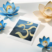 Sachets En Papier Symbole de l'OM bleu et or de l'instructeur de méd