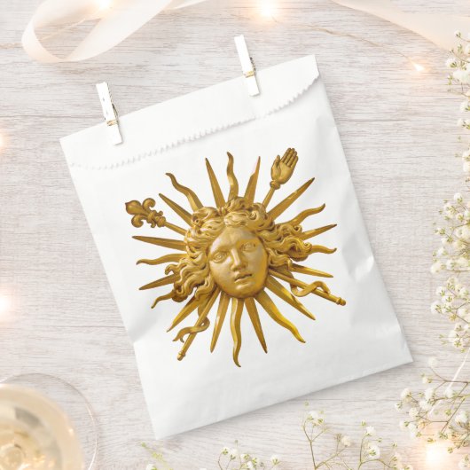Sachets En Papier Symbole de Louis XIV le Roi Soleil (Coupé)