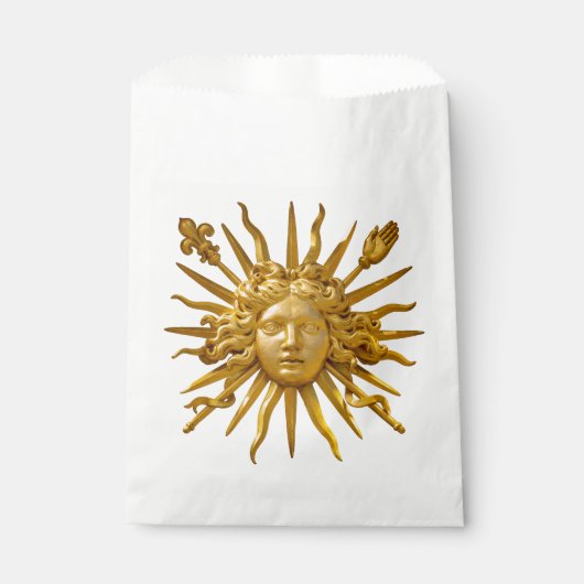 Sachets En Papier Symbole de Louis XIV le Roi Soleil (Devant)