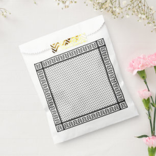 Sachets En Papier Symbole Keffiyeh de la Palestine Motif de résistan