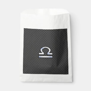 Sachets En Papier Symbole zodiaque de la bibliothèque d'argent sur l