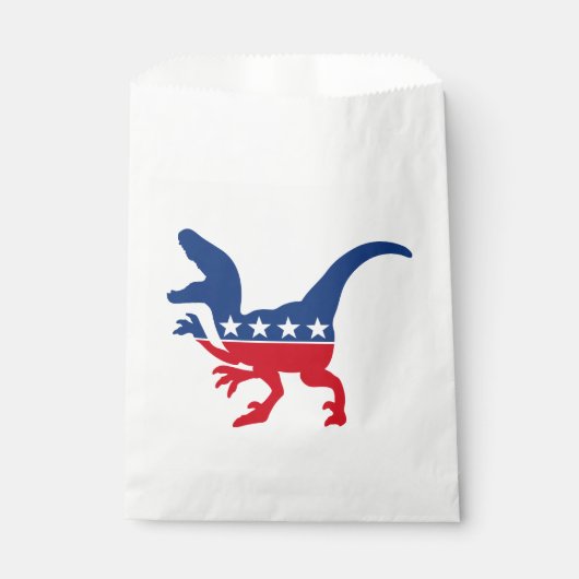 Sachets En Papier T-Rex patriotique anti-politique (Devant)