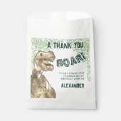Sachets En Papier T-Rex Roar Dinosaur Merci fête d'anniversaire (Devant)
