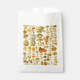Sachets En Papier Tabouret de toilette Vintage de champignons Illust