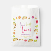 Sachets En Papier Taco Bout Love ! Douche Fiesta Mariage Couples (Devant)