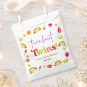 Sachets En Papier Taco Bout Twins ! Baby shower Fiesta (Coupé)