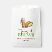 Sachets En Papier Tacos et brasse Bière Verre fête d'anniversaire (Devant)