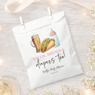 Sachets En Papier Tacos se reproduit et diapers aussi ! Baby shower
