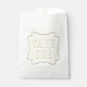Sachets En Papier "Take One" Wonderland Tea Party Pastel Jaune (Devant)