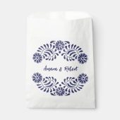 Sachets En Papier Talavera bleue mexicaine (Devant)