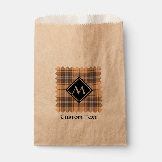 Sachets En Papier Tartan beige et Brown (Devant)