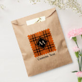 Sachets En Papier Tartan orange d'Halloween (Scellé)