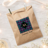 Sachets En Papier Tartan vert de mer, violet et bleu (Coupé)