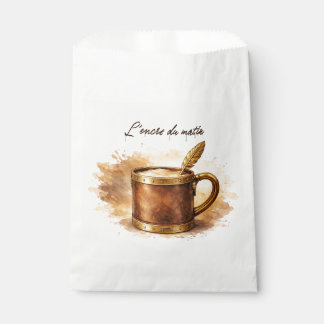 Sachets En Papier Tasse l'encre du matin