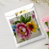 Sachets En Papier Tea Cup Floral Bouquet Favoriser Sac