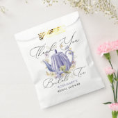 Sachets En Papier Tea nuptiale Purple Teapot Fête des mariées (Scellé)