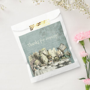 Sachets En Papier Tea Party de vintage Wonderland 