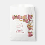 Sachets En Papier Tea rose fille fête d'anniversaire (Devant)
