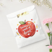 Sachets En Papier Teaching Is a Work of Heart Teacher Favor Bags (Scellé)