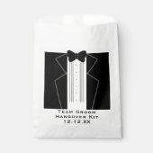 Sachets En Papier Team Groom Tuxedo Hangover Kit Wedding Favor Sac (Devant)