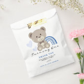 Sachets En Papier Teddy Bear 1er Anniversaire bleu (Scellé)