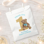 Sachets En Papier Teddy Bear 1er Anniversaire Favoriser Sac (Coupé)