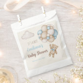 Sachets En Papier Teddy Bear Baby shower Boy (Coupé)