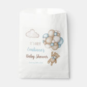Sachets En Papier Teddy Bear Baby shower Boy (Devant)