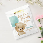 Sachets En Papier Teddy Bear Bleu Nous Pouvons Bearly Wait Baby show (Scellé)