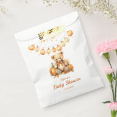 Sachets En Papier Teddy Bear Citrouille Bearly Wait Baby shower neut (Scellé)