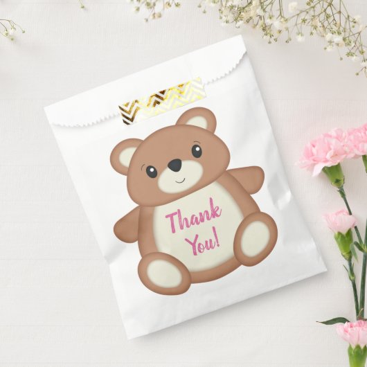 Sachets En Papier Teddy Bear fête d'anniversaire (Scellé)