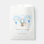 Sachets En Papier Teddy Bear Hot Air Balloon fille anniversaire Merc (Devant)
