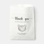 Sachets En Papier Teddy bear merci (Devant)
