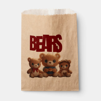 Sachets En Papier Teddy Bear PARTY BAG