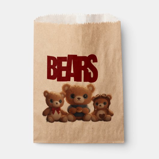 Sachets En Papier Teddy Bear PARTY BAG (Devant)