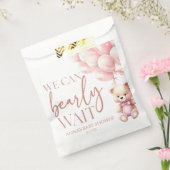 Sachets En Papier Teddy Bear Pink Nous Pouvons Bearly Wait Baby show (Scellé)