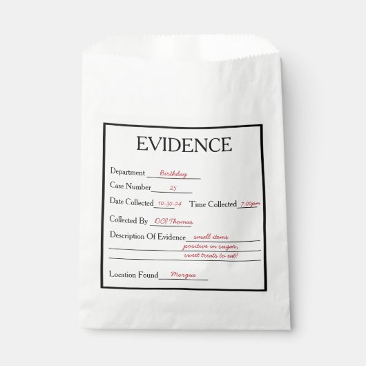 Sachets En Papier Témoignage du mystère du meurtre (Devant)