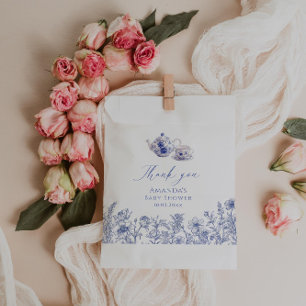 Sachets En Papier Temps Pour Le baby shower Tea Toile