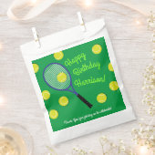 Sachets En Papier Tennis Anniversaire (Coupé)