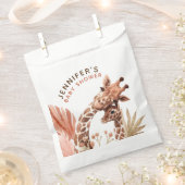 Sachets En Papier Teracotta Tan Boho Giraffe Baby shower (Coupé)