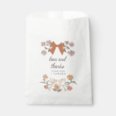 Sachets En Papier Terracotta Bows and Blossoms Boho Mariage (Devant)