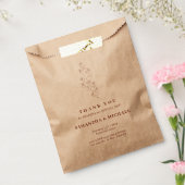 Sachets En Papier Terracotta Minuscule Fleur Simple Mariage élégant (Scellé)